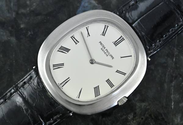 Patek Philippe 3589 Vintage Jumbo Ellipse D'Or Weißgold Kal. 28-255